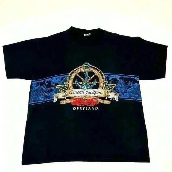Vintage General Jackson Opryland Tee Shirt  Large Single Stitch Made in USA - Picture 1 of 6